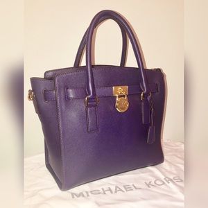 MICHAEL KORS HAMILTON Lg Iris Leather Purse NWT